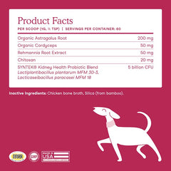 Cordyceps et astragale - soutien rénal naturel pour chiens actifs