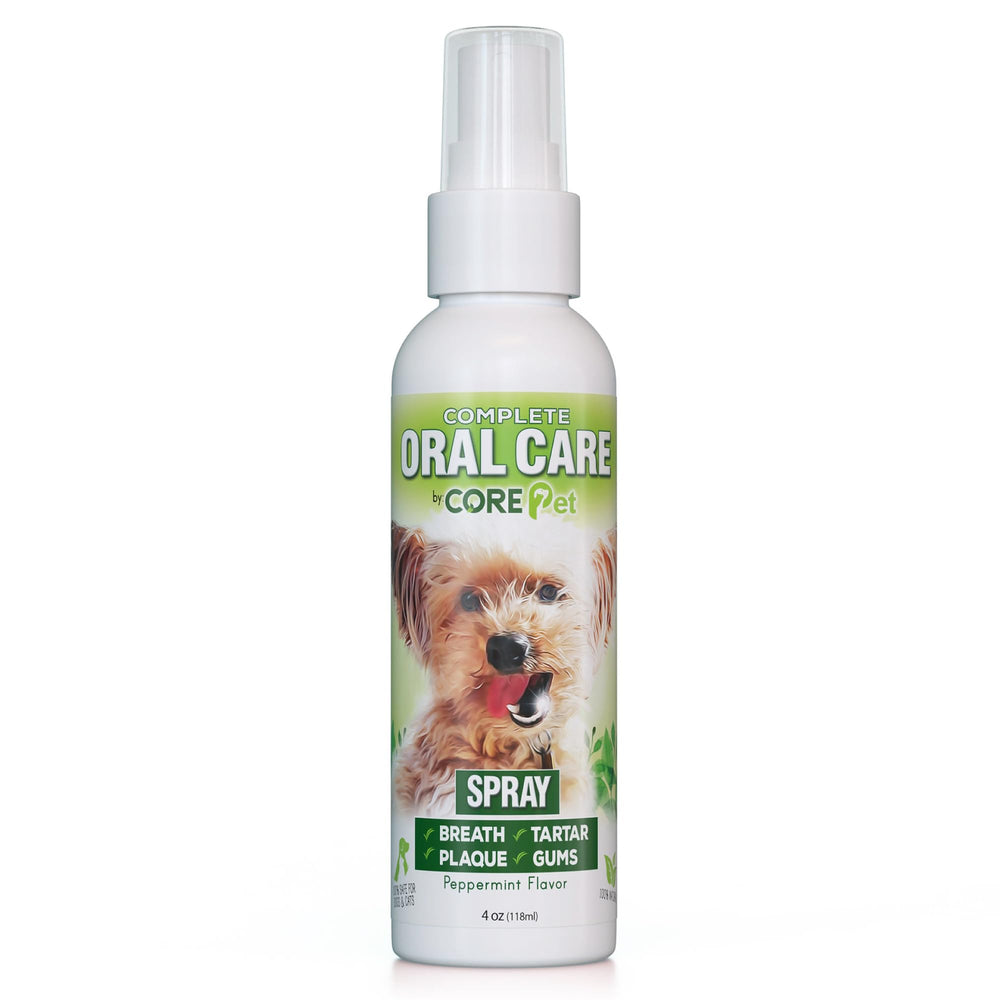 CORE Pet Complete Oral Care spray menthe, haleine animale plus fraîche.