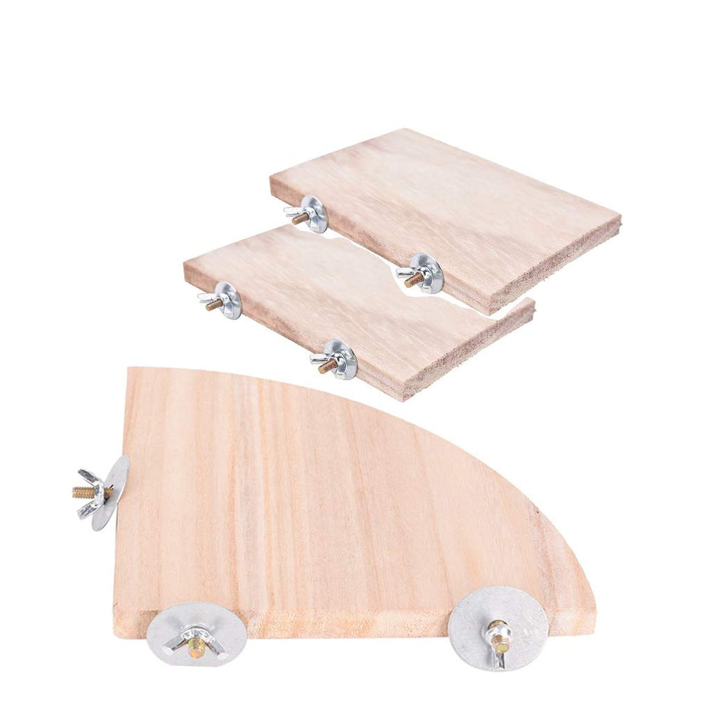CoscosX perchoir cage perroquet bois naturel, idéal pour l'amusement et le développement moteur.