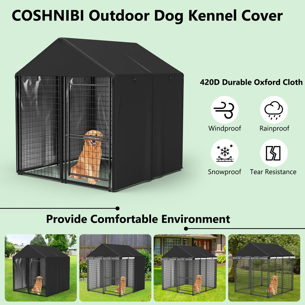 COSHNIBI housse chenil 4x4 ventilation, flux d air ajustable.