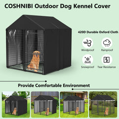 COSHNIBI housse chenil 4x4 ventilation, flux d air ajustable.