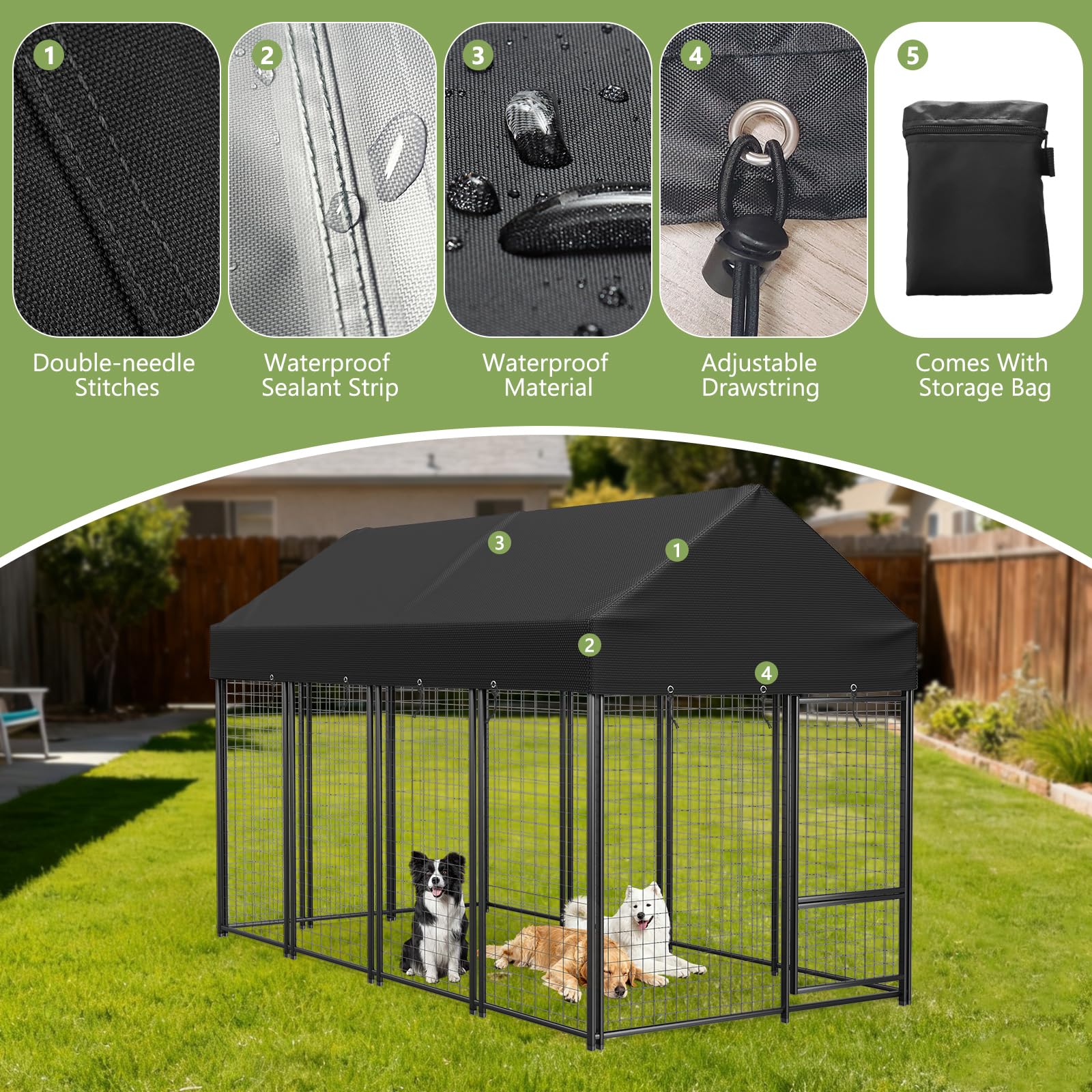 COSHNIBI poche de rangement zippée pour organiser accessoires