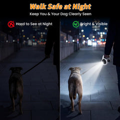 COSOWO laisse rétractable 16 pieds LED offre espace sécurisé pour votre chien.