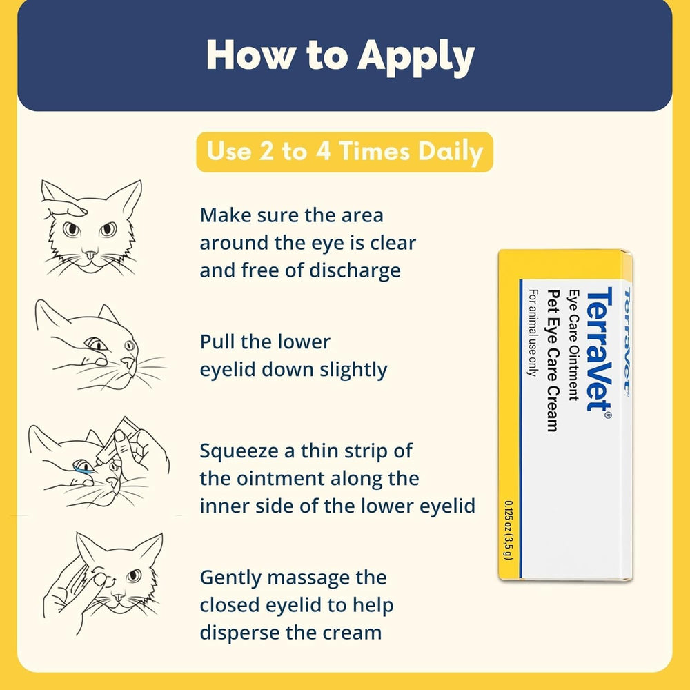 Application sur l’œil d’un animal avec COSYBITES, regard plus clair.