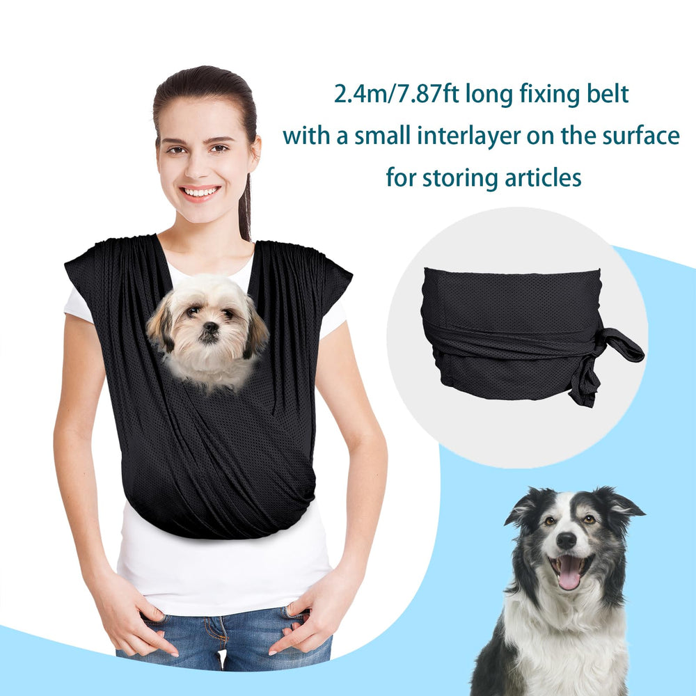 Cosylive porte-chien – maille respirable pour garder l’animal frais.