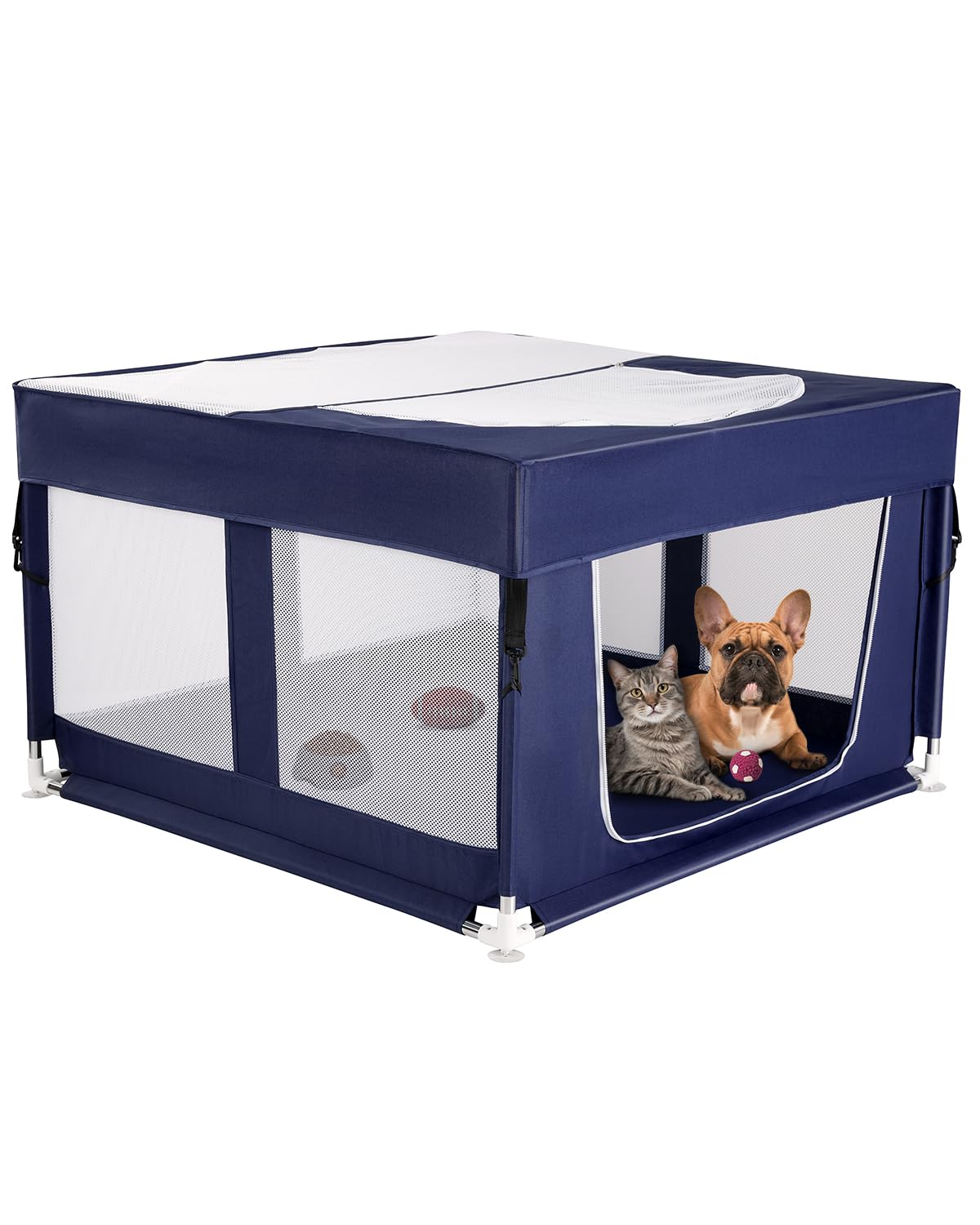 Cosyumhy parc chiot 42x42x26 — espace intérieur sûr pour chiots et petits chiens.