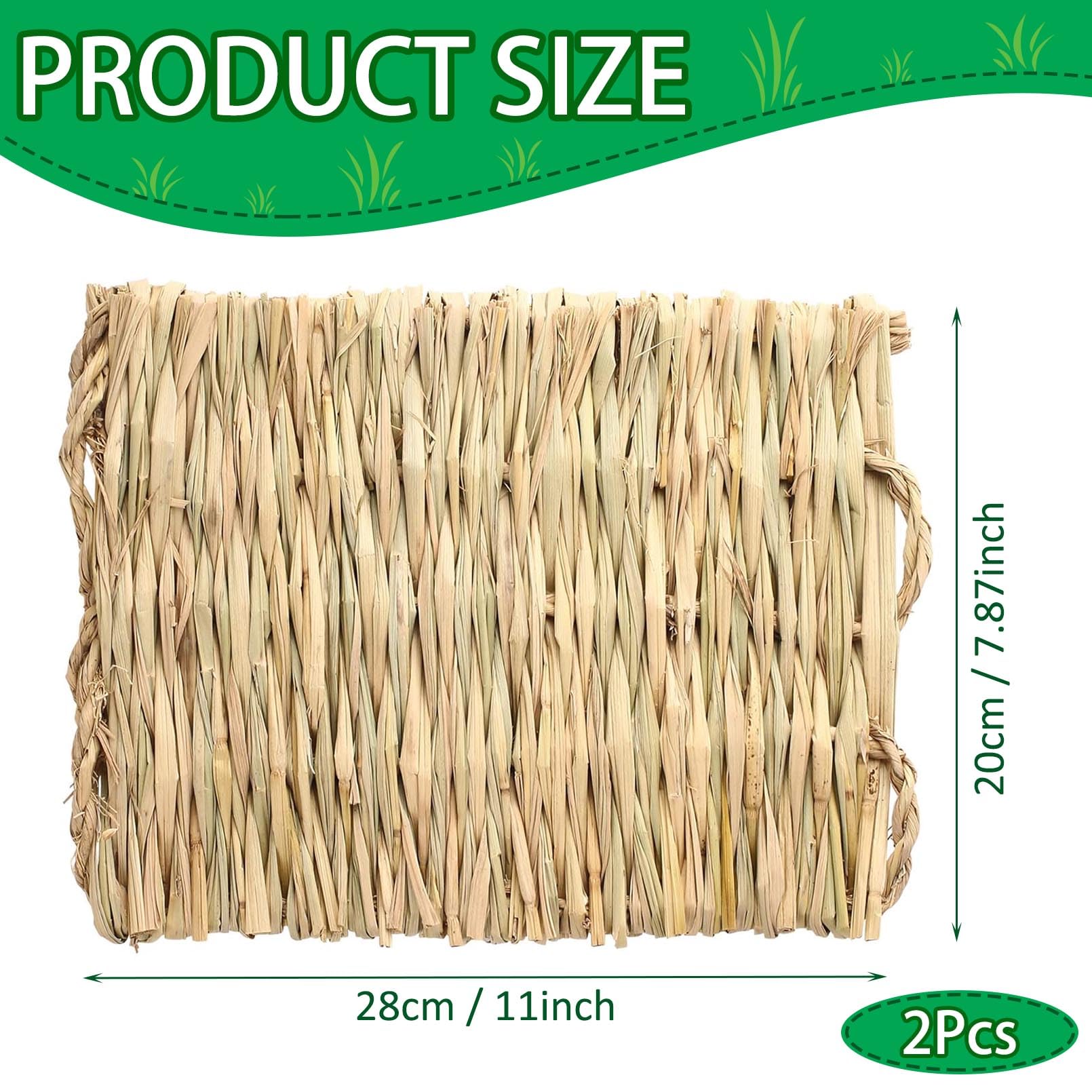 Tapis d'herbe naturelle COTELEEC face supérieure, texture naturelle.