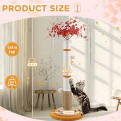 COUNER Arbre à chat avec balles interactives pour stimulation et amusement.