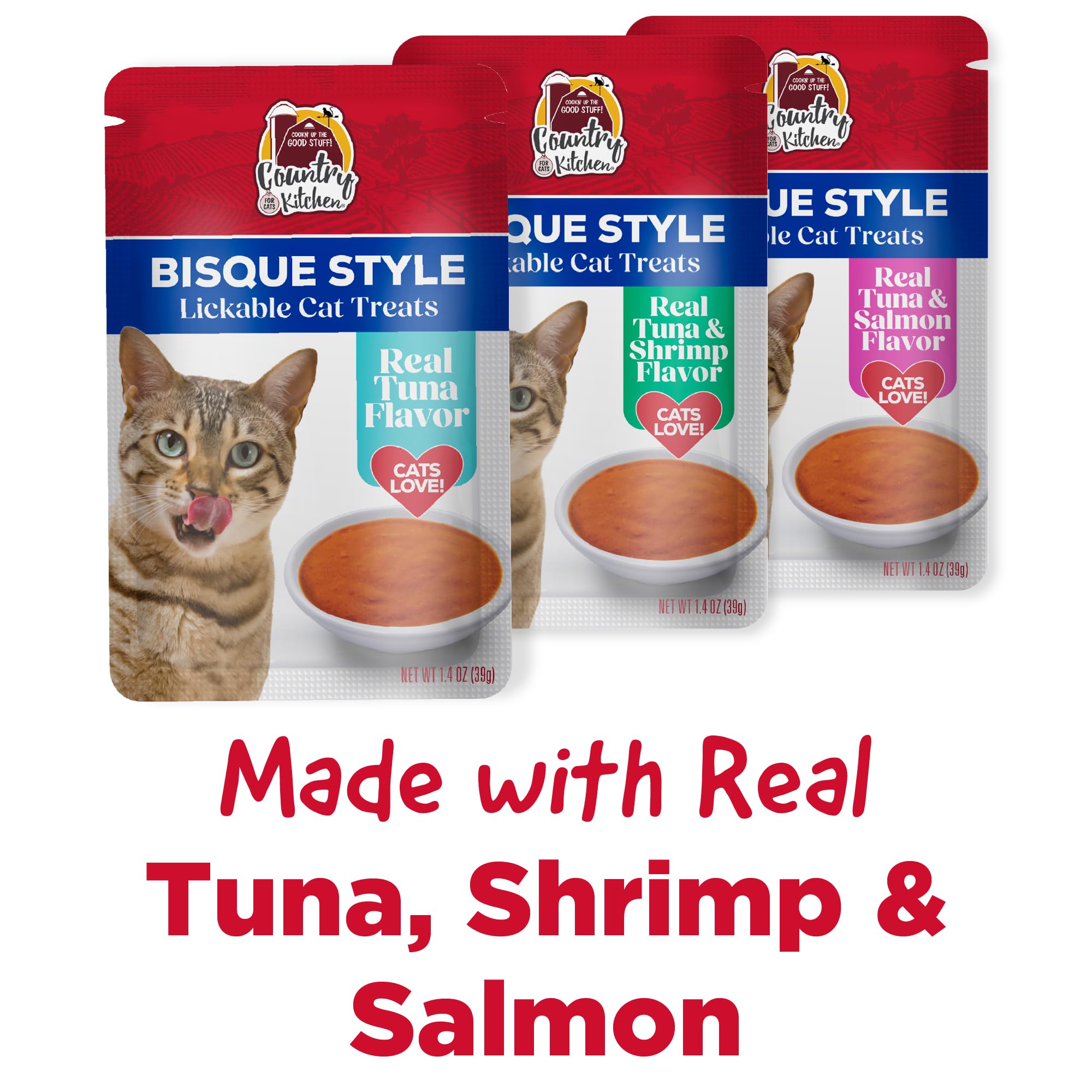 Country Kitchen trio-saveurs pour chats – tubes variés à tester