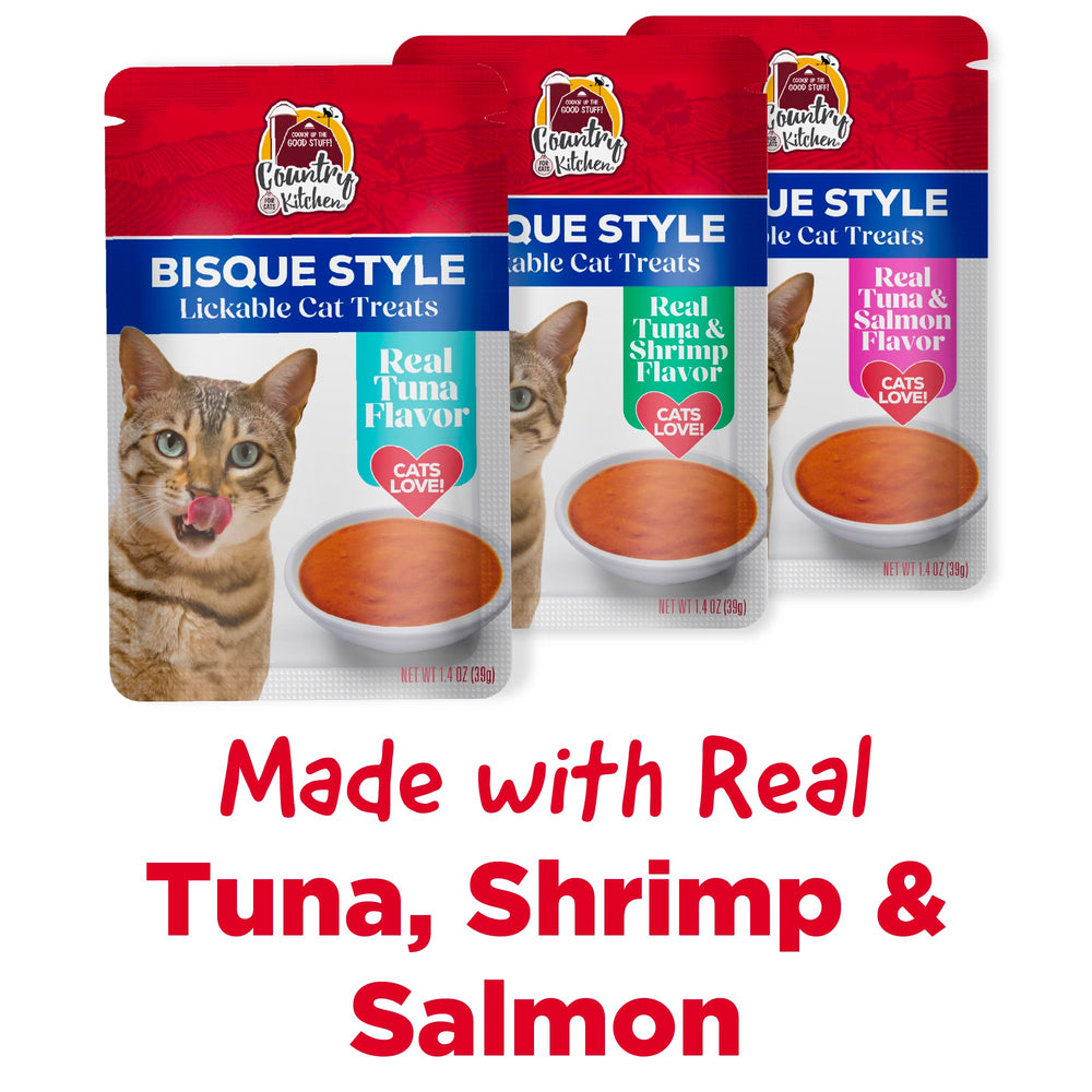 Country Kitchen trio-saveurs pour chats – tubes variés à tester