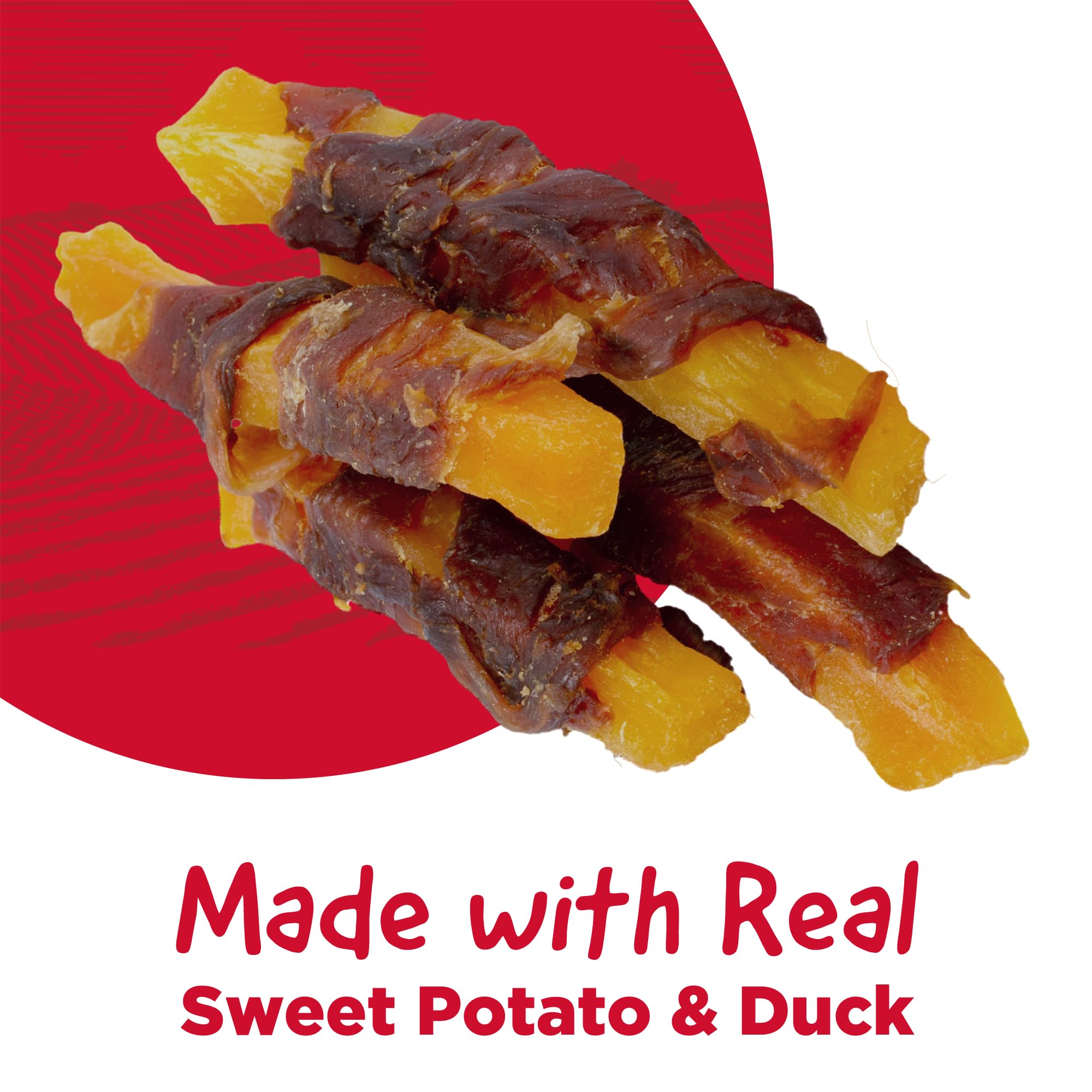 Country Kitchen Canard et Patate Douce – ingrédients de qualité visibles pour chiens.