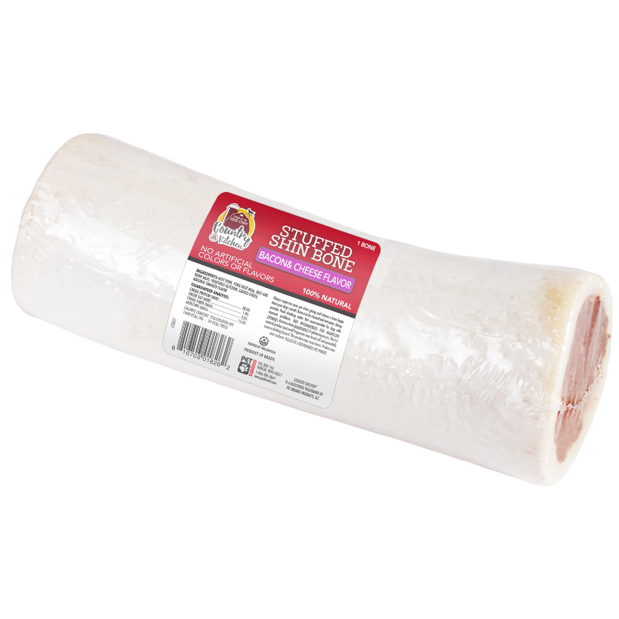 Country Kitchen os-tibia-farci-bacon-fromage, os long pour chien et saveur appétissante