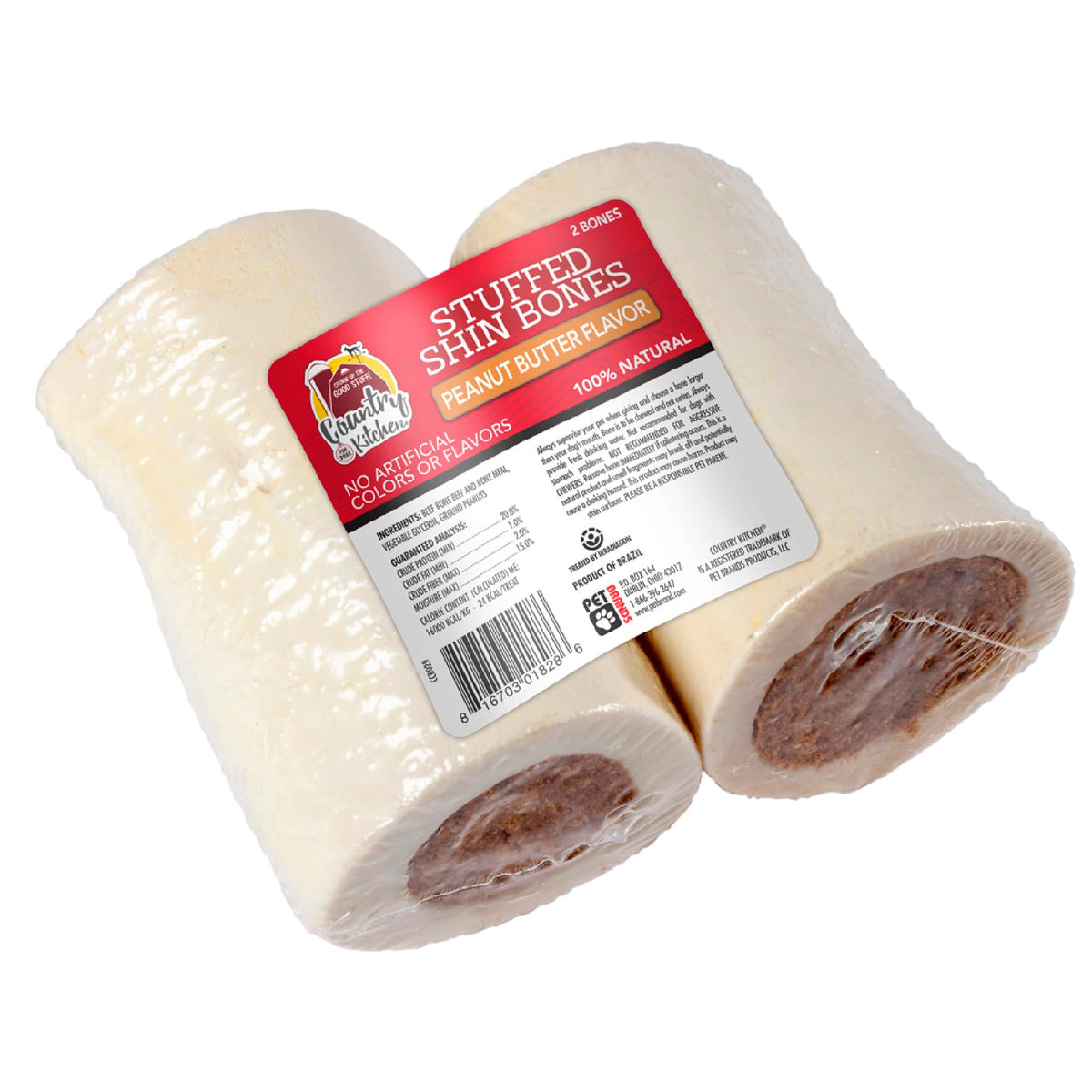 Country Kitchen os tibia farci beurre de cacahuète pour une dégustation prolongée