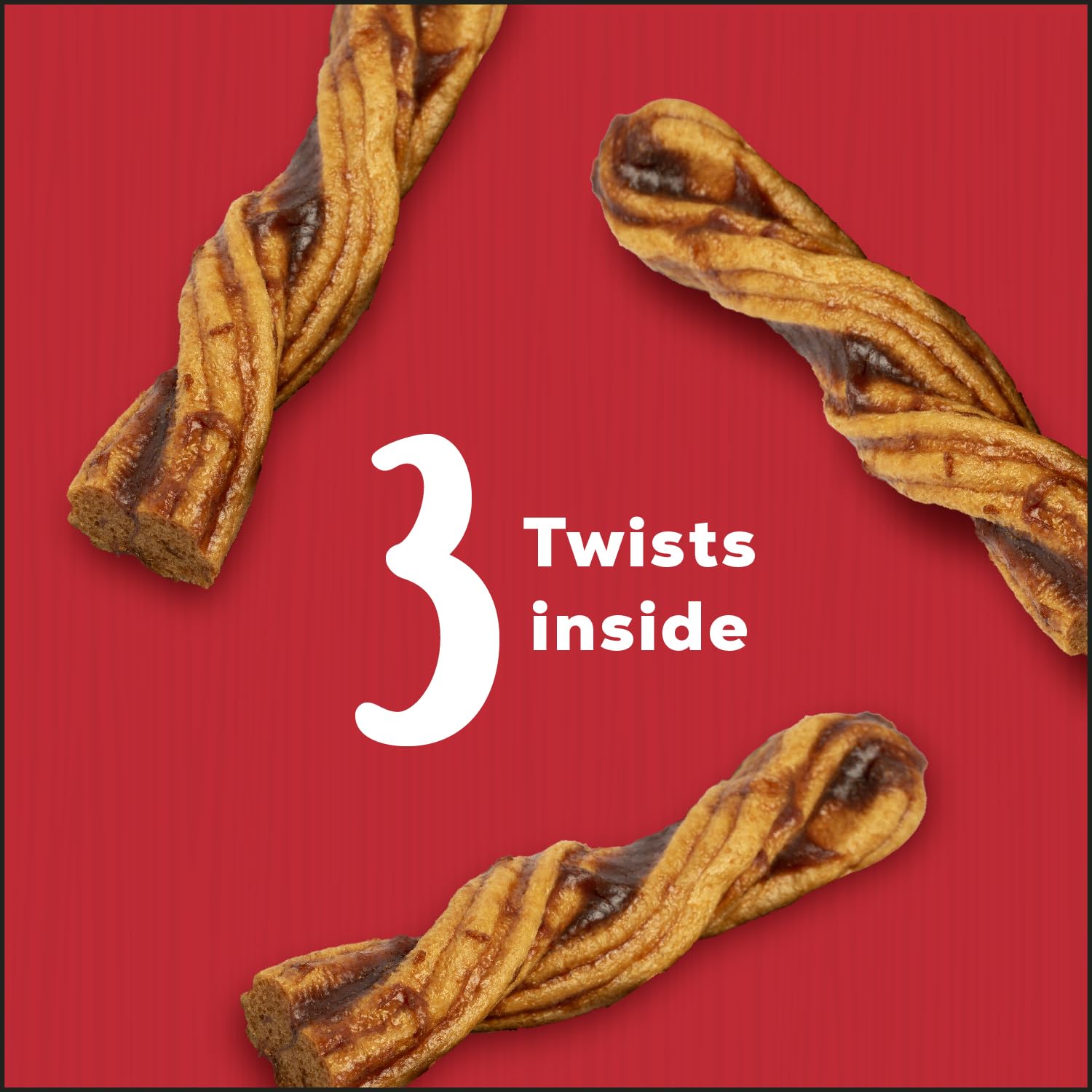 Country Kitchen Twists boeuf sans rawhide — portion trio prête à savourer