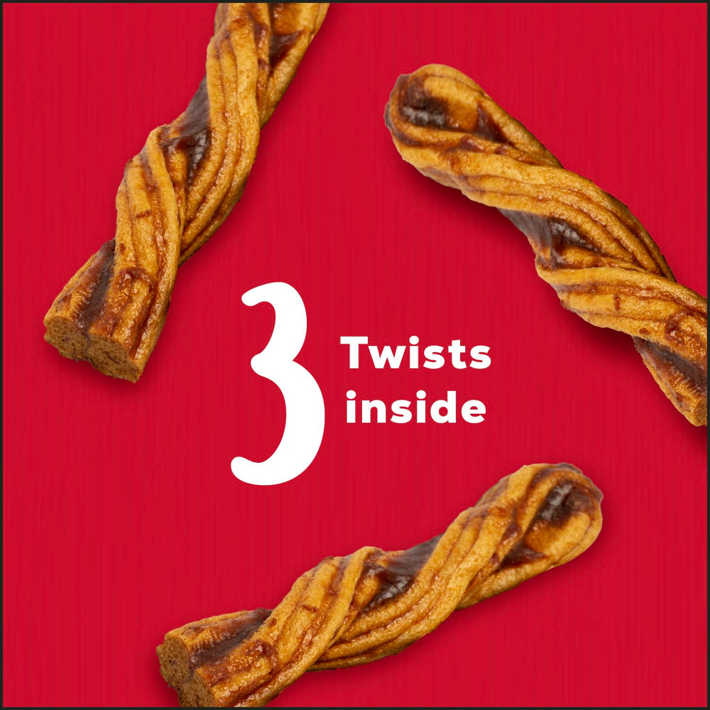 Country Kitchen Twists boeuf sans rawhide — portion trio prête à savourer