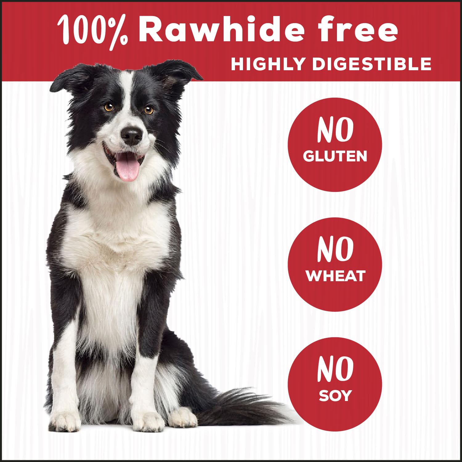 Country Kitchen Twists boeuf sans rawhide — emballage clair et pratique
