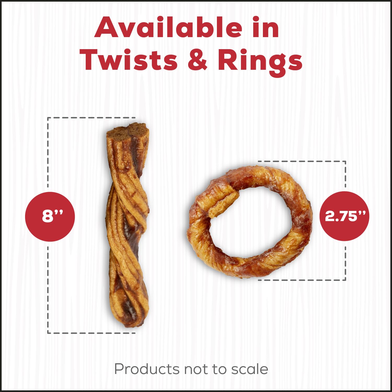 Country Kitchen Twists boeuf sans rawhide — texture-mou et enrobage délicieux pour chien