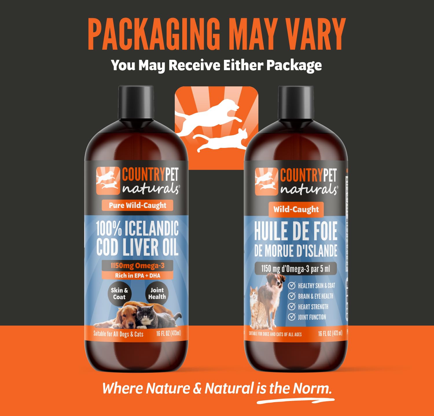 CountryPet Naturals format pratique: pas besoin de réfrigération.