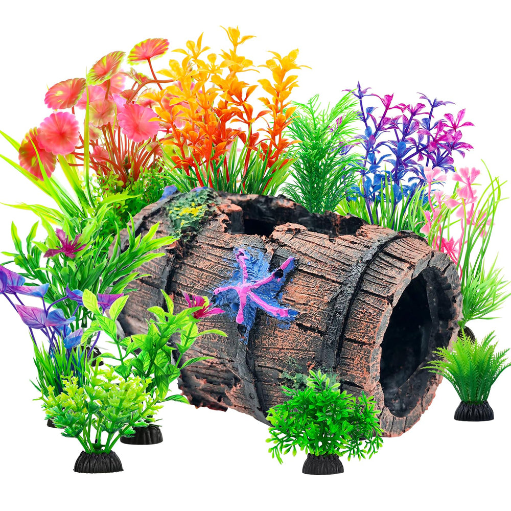 CousDUoBe baril brisé décor aquarium, ambiance vintage et sûre pour l'eau