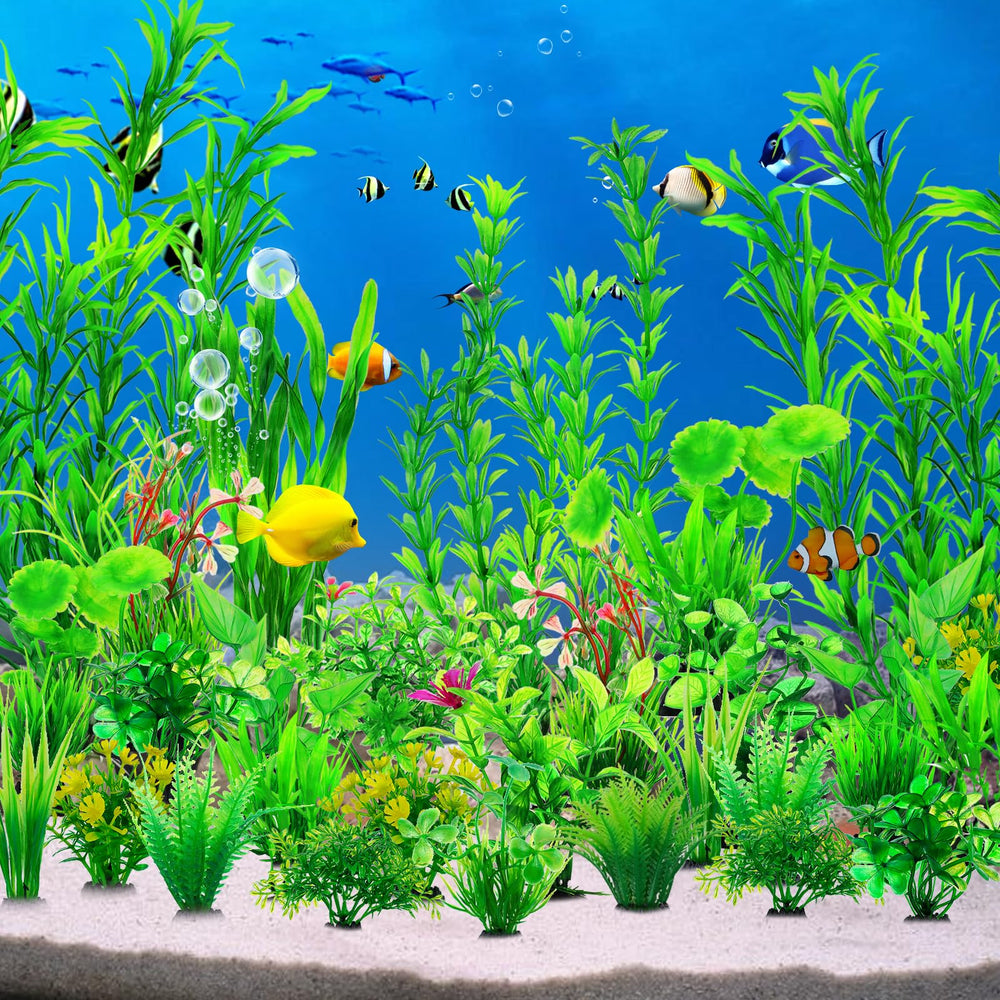CousDUoBe plante d'aquarium avec base lourde pour éviter la flottabilité.