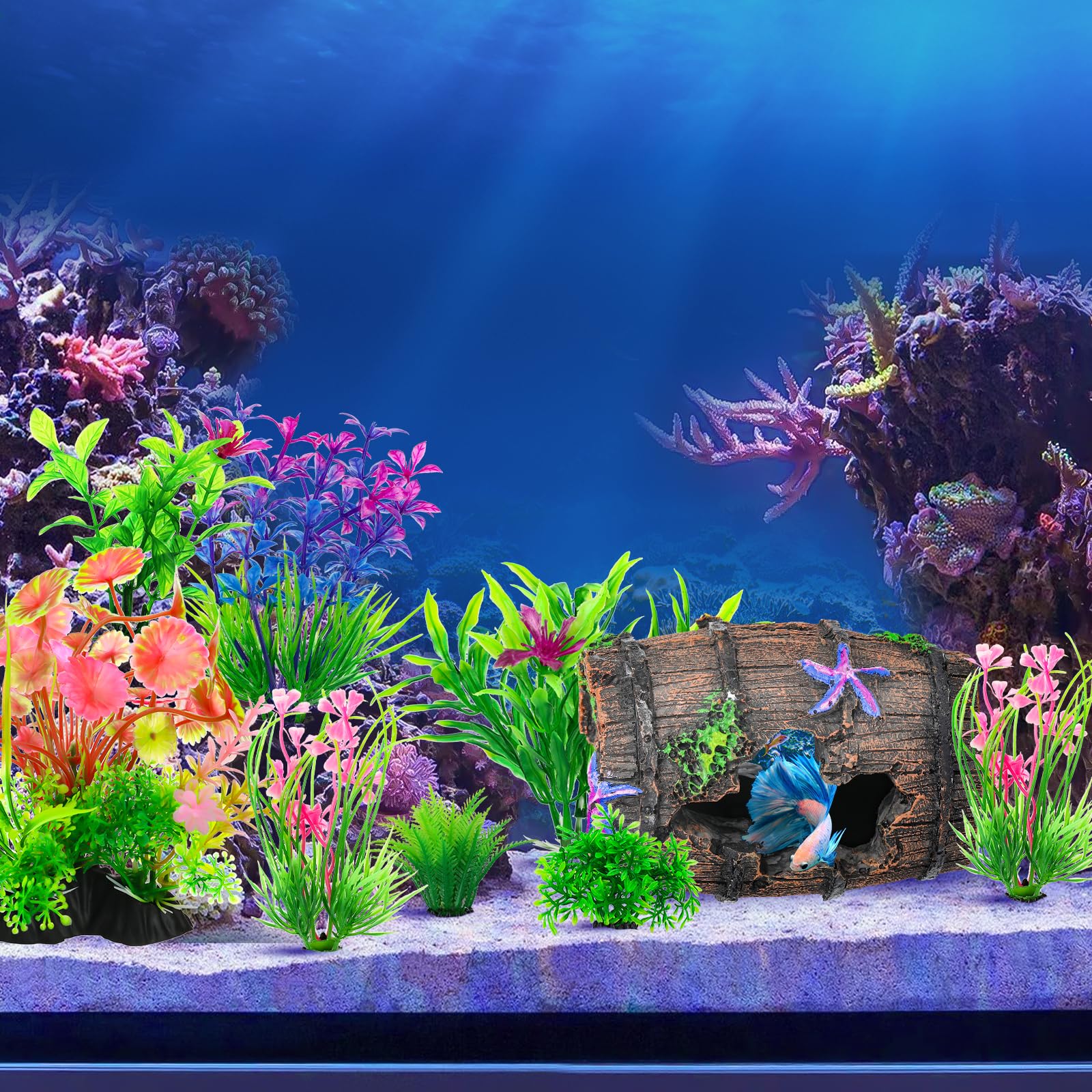 Résine sans pollution CousDUoBe sûre pour l’eau de l’aquarium.