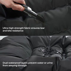 Lit chien Couzssyhi lavable en machine pour entretien facile.