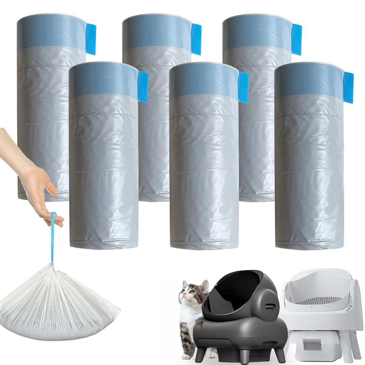 CoveCozy compatible M1 sacs-litière pour entretien rapide et fiable.