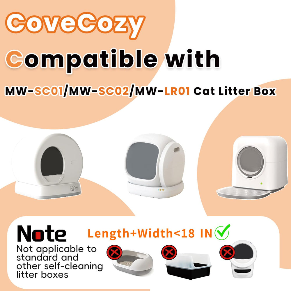 CoveCozy sacs litière avec cordon-serrage pour fermeture fiable.
