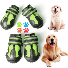CovertSafe& bottes chien antidérapantes gris-vert pour extérieur, traction fiable.