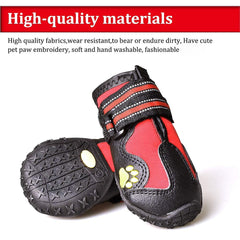 Bottes CovertSafe& chien avec broderie patte: style sûr et agréable à porter.