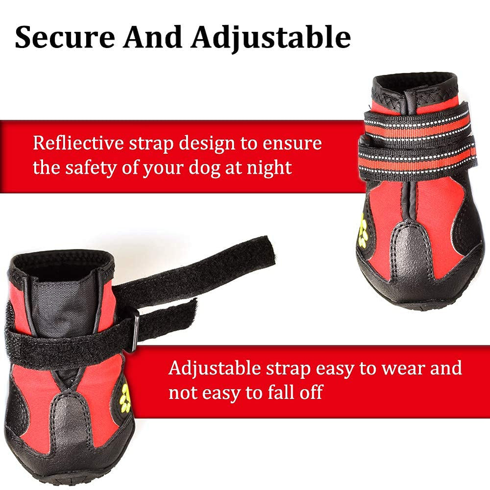 Bottes CovertSafe& chien: semelle rugueuse pour traction sur terrain humide.