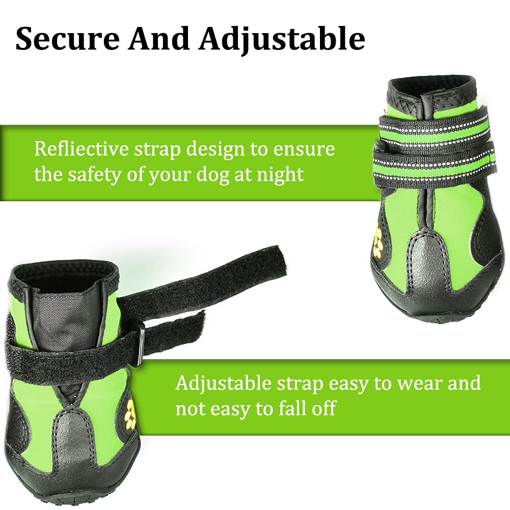 CovertSafe& chaussures chien sécurité nocturne avec sangles réfléchissantes.