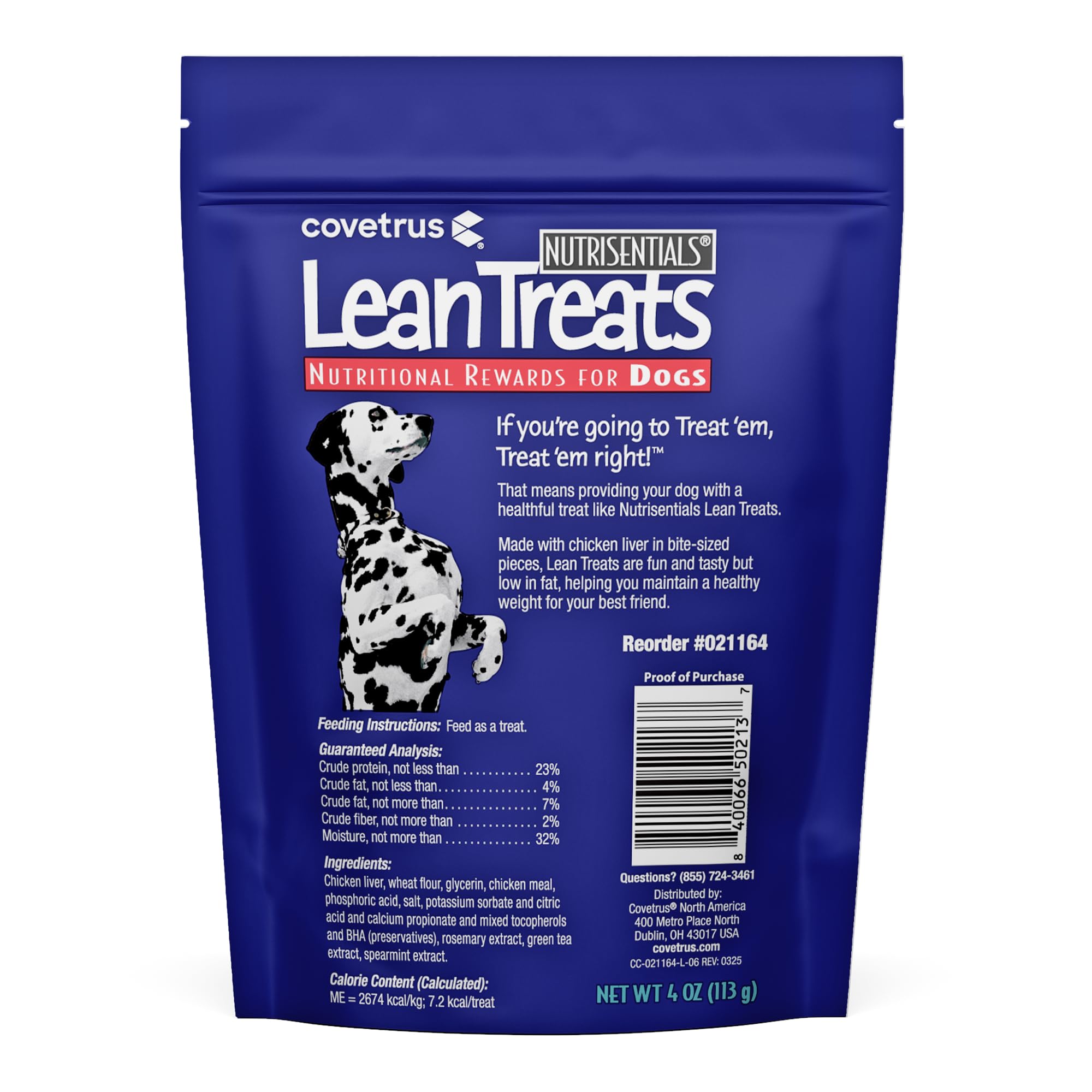 Nutrisential Lean Treats Covetrus – bouchées moyennes au poulet, texture moelleuse pour tous les chiens