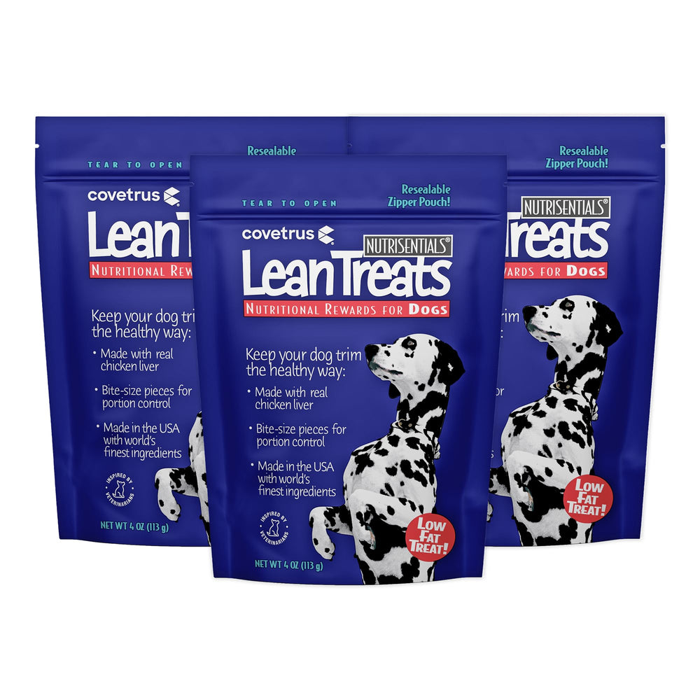 Covetrus Nutrisential : morceaux petits, praticité et contrôle des portions pour récompenser sans excès.