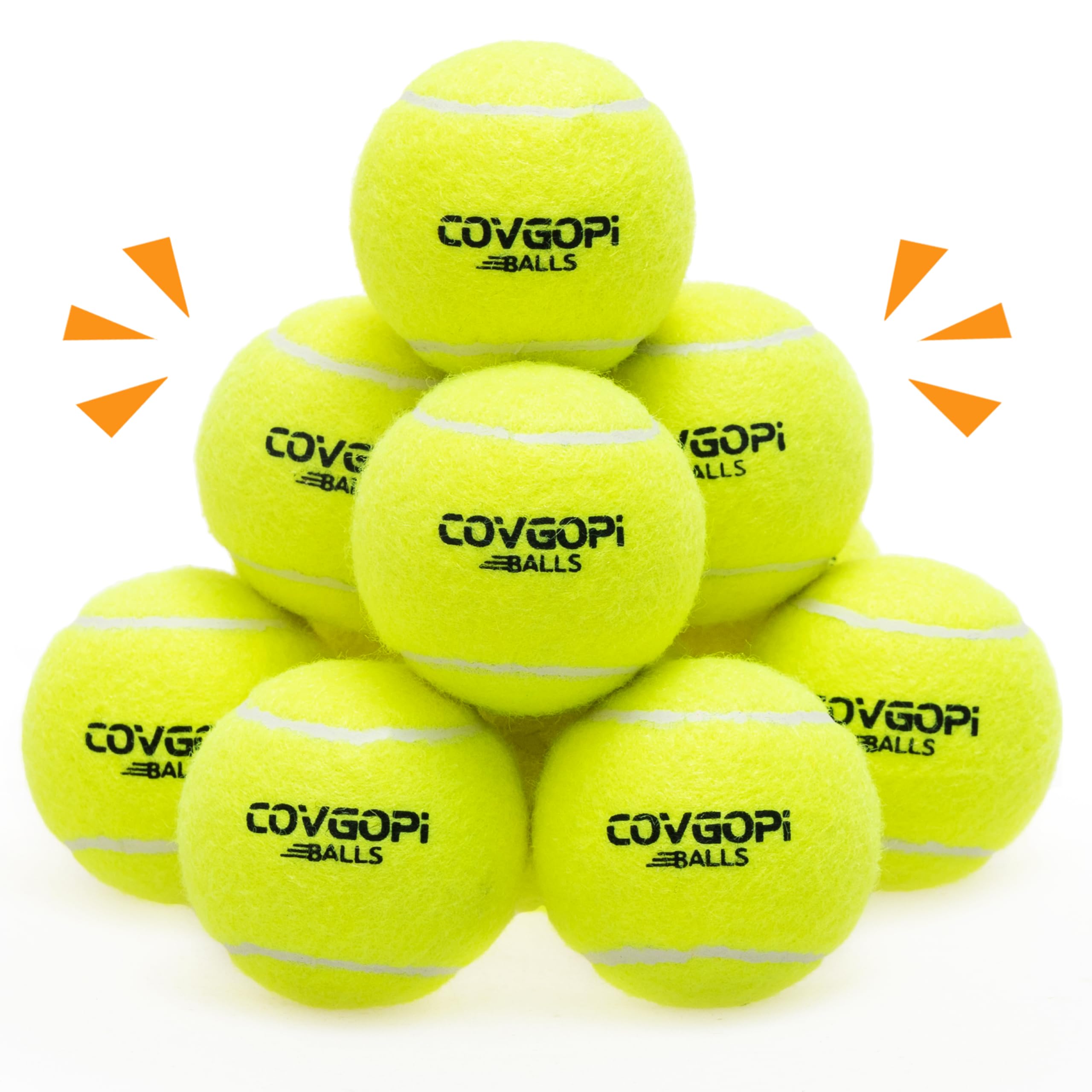 covgopi balle tennis chien 2,5 pouces, visuelle et pratique pour entraînement