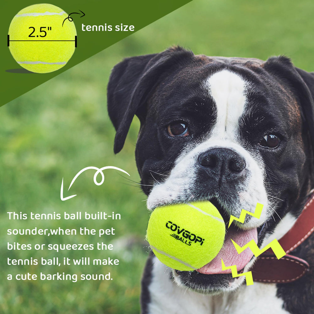 covgopi balles tennis chien ensemble de 12, remplacement facile