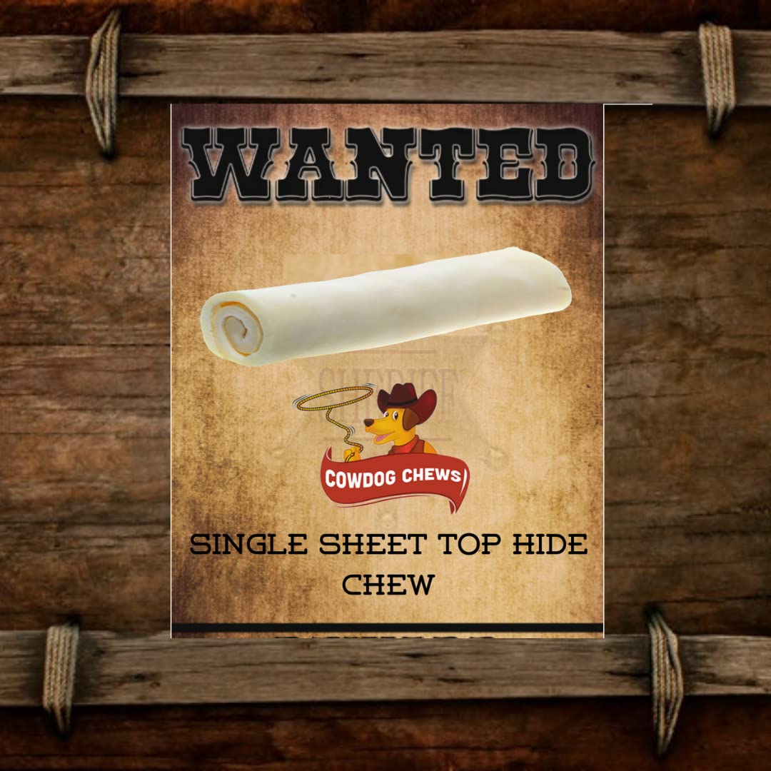 Cowdog Chews boeuf en prairie naturel, source saine pour la mastication sécurisée.