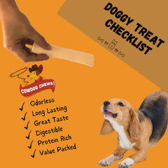 Cowdog Chews Beefhide Roll – saveur bœuf appréciée par les chiens.