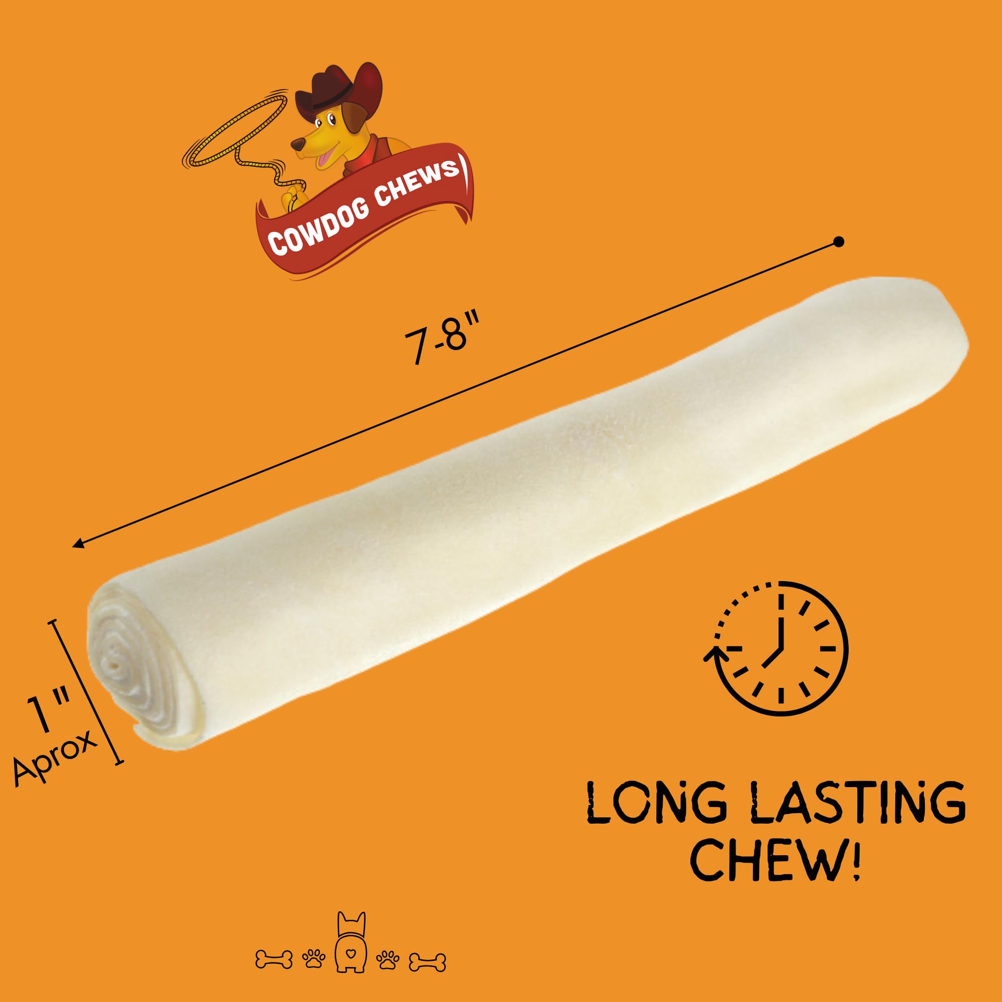 Cowdog Chews emballage sachet refermable contenant 40 pièces.