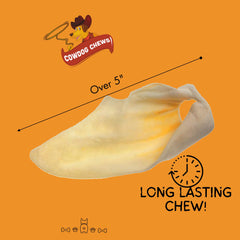 Cowdog Chews os de vache tranchee, texture durable pour sessions de mastication prolongées.