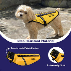 CoyoteVest pointes-amovibles pour chien, barrière légère contre attaques en extérieur.
