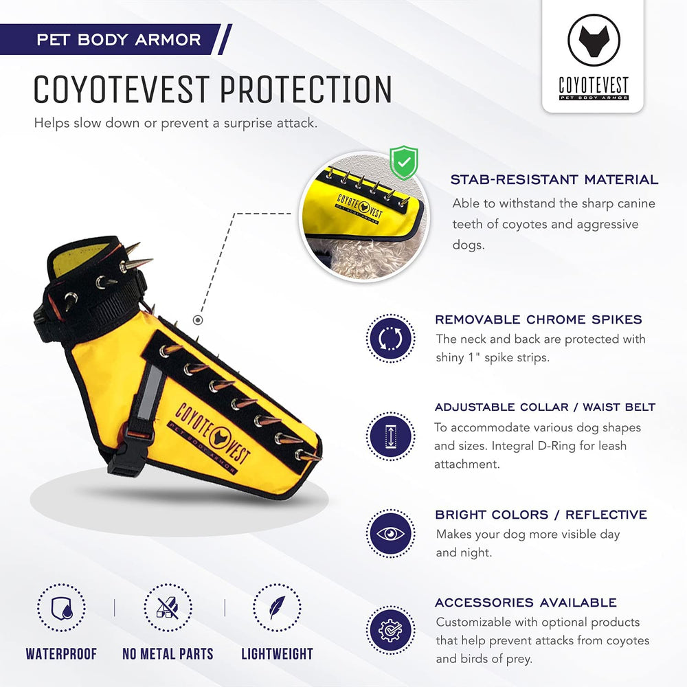 Harnais CoyoteVest imperméable pour toutes conditions météo.