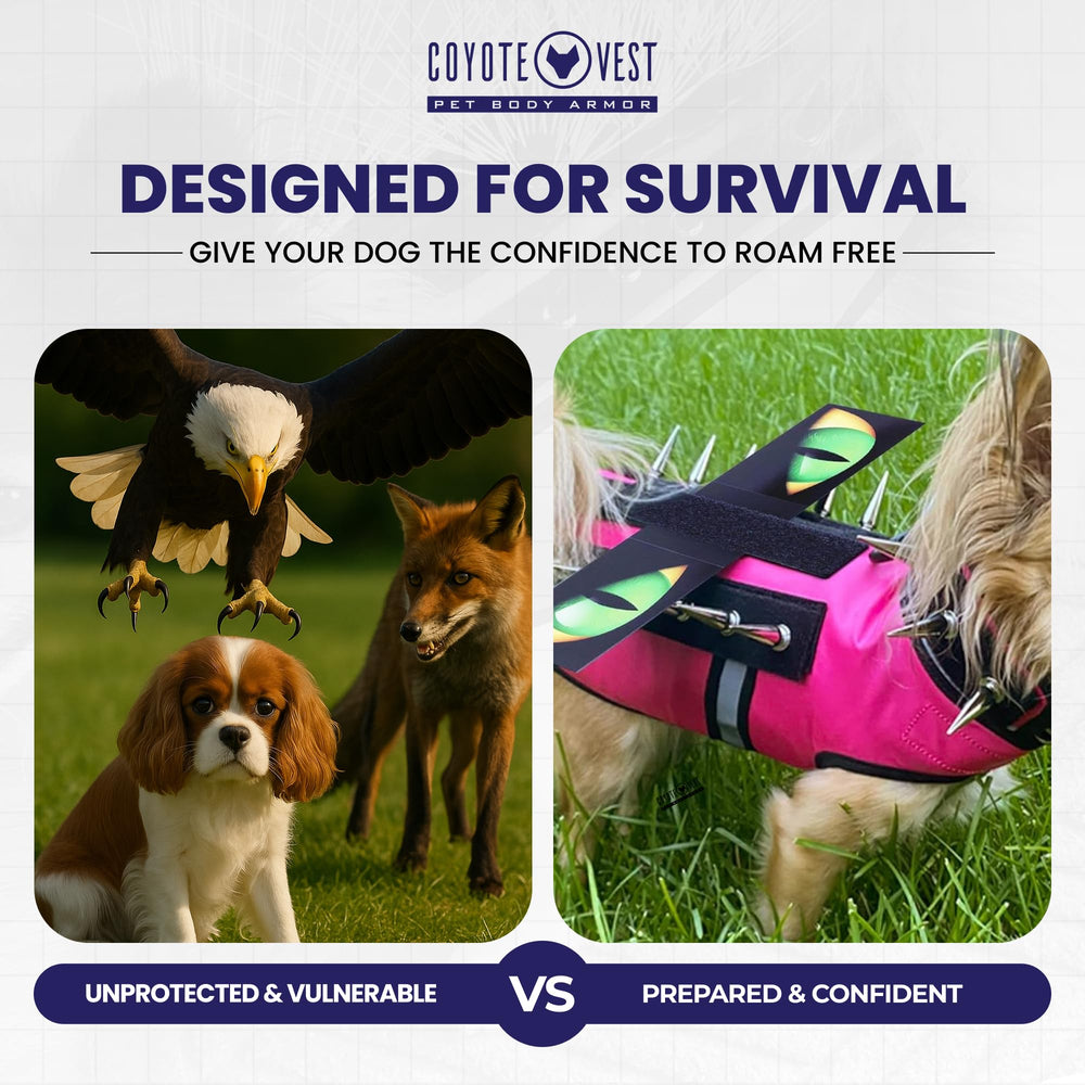 CoyoteVest HawkEyes: accessoire sûr pour la sécurité des chiens et familles.