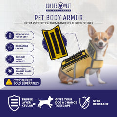 HawkShield CoyoteVest fixation auto-agrippante rapide et sûre.