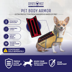 CoyoteVest HawkShield attache-velcro assurant une fixation rapide et sécurisée.