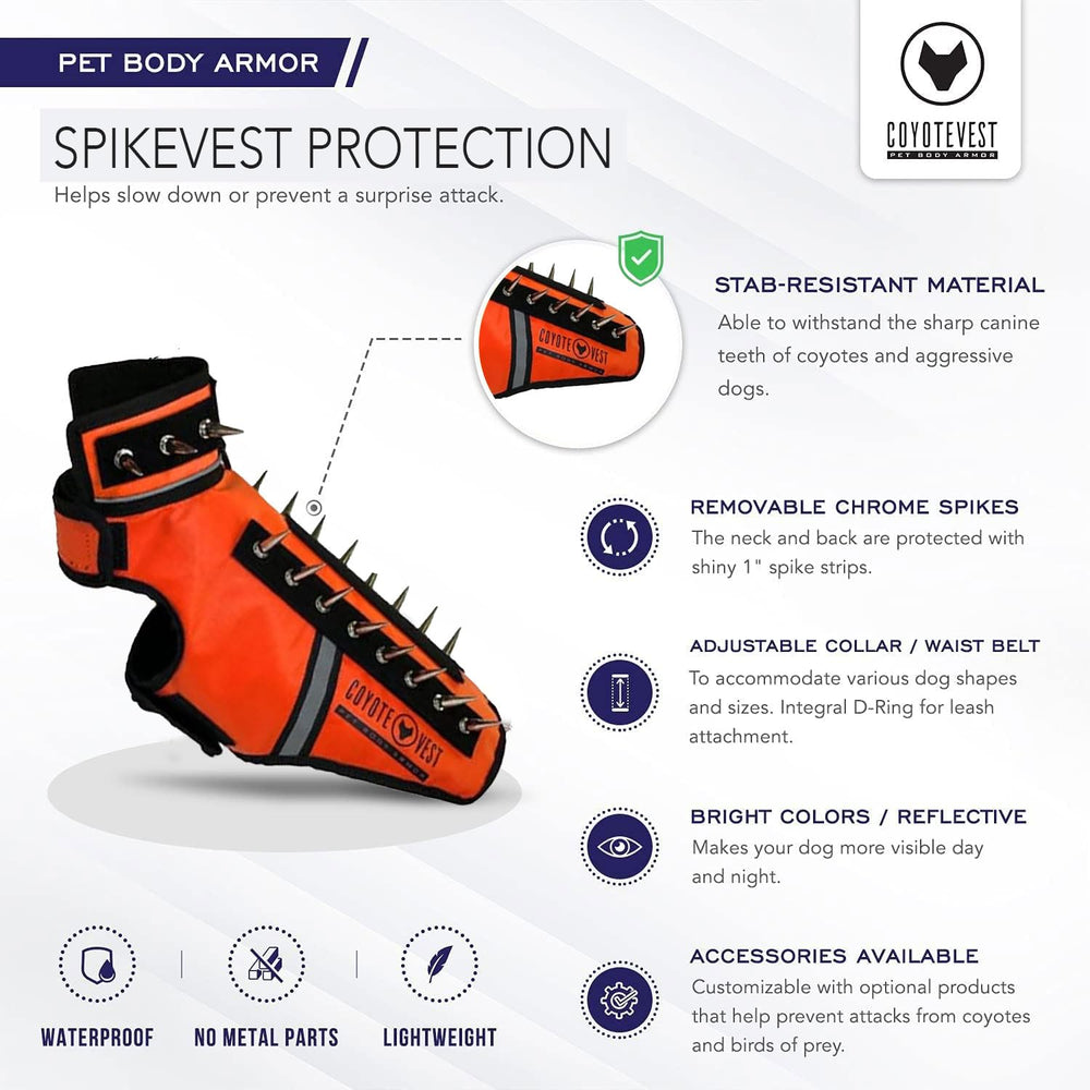 CoyoteVest SpikeVest tissu Cordura résistant pour petites sorties.