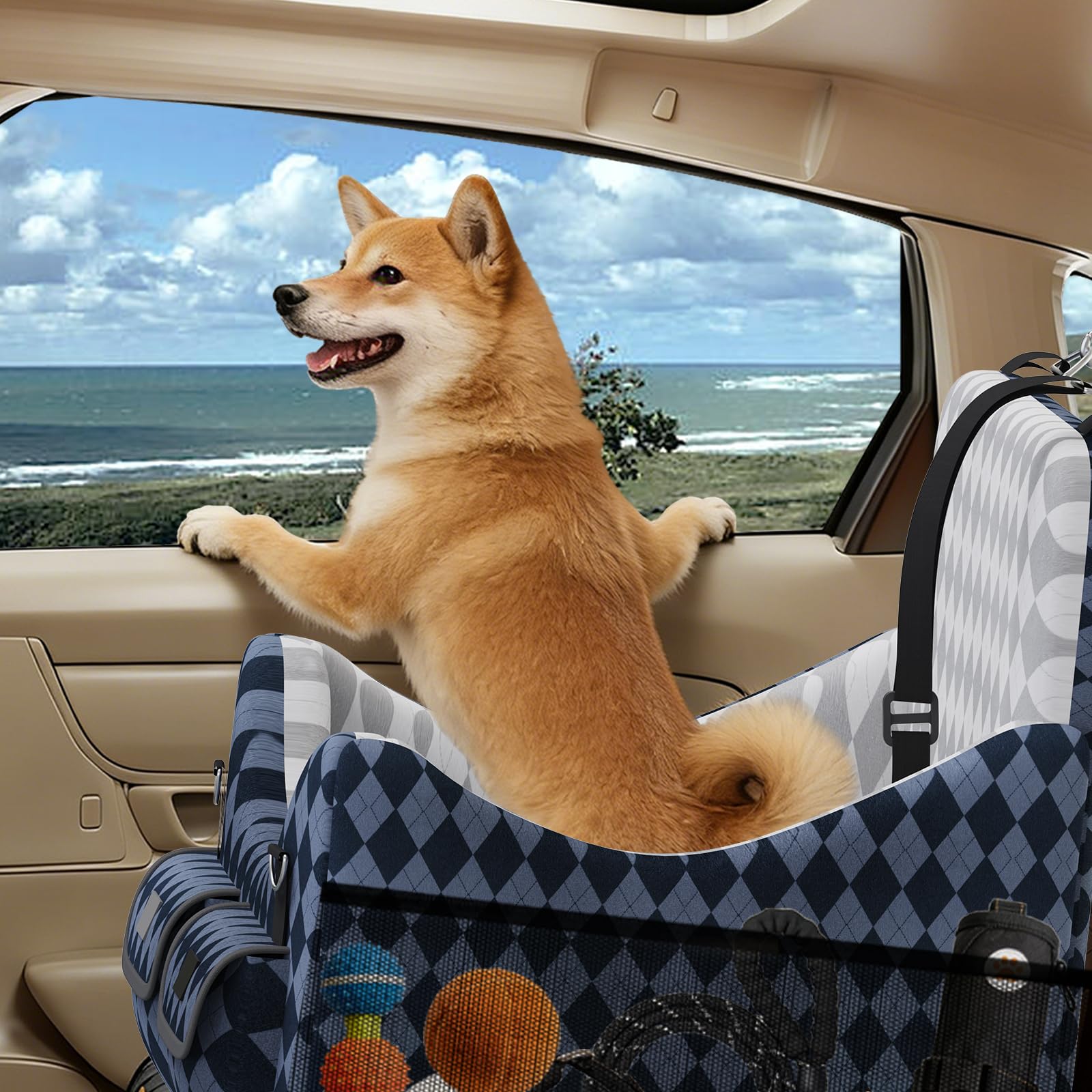 COZEER installation facile sans outils pour siège auto chien