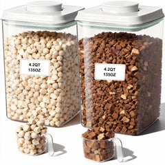 Cozey Daily Conteneur pop pour chiens et chats, accès rapide et fermeture étanche.
