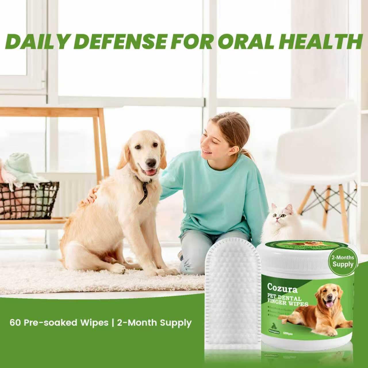 Lingettes dentaires Cozura nomade, kit pratique pour voyages et sorties.