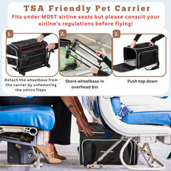 Cozy Cruiser transporteur animal haut extensible offre plus d'espace pour l'animal.